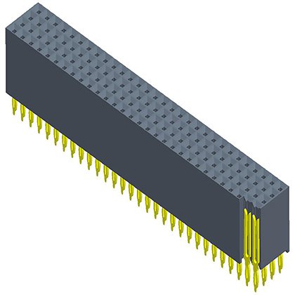2.00mm排母 三/四/五/六排 180度/90度 Y端